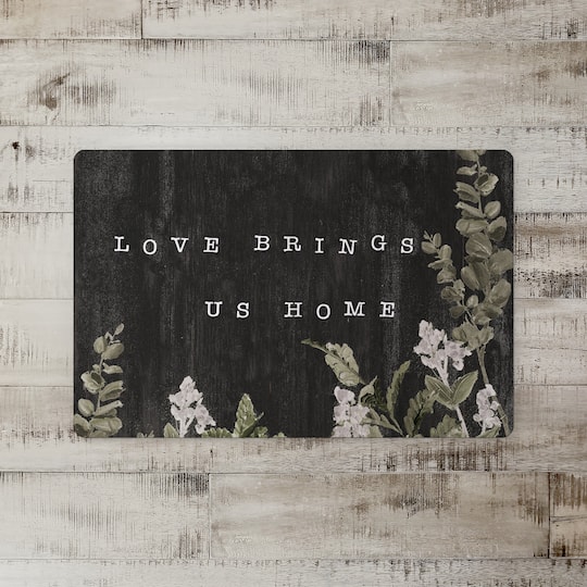 Love Brings Us Home Floor Mat, 18" x 27"